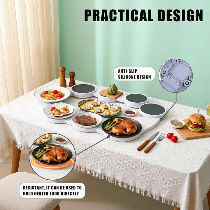Drehplatte, Lazy Susan Drehteller Tablett ABS 360° Drehschale, Drehbares Tablett für Lebensmittel Dr