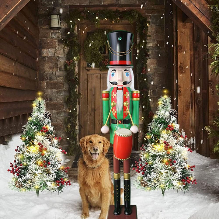 CDL 120 cm hoch lebensgross Grosse/Giant Weihnachten Holz Nussknacker Soldat Drummer Ornament auf St