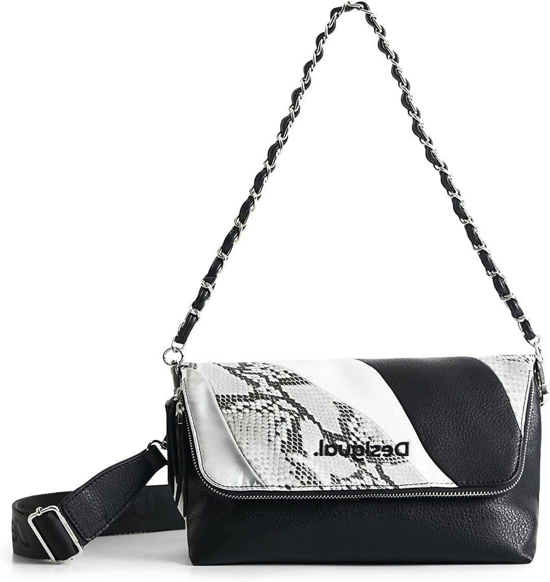 Desigual Women's Black Bag_Patch PSICO Snake VEN 2000
