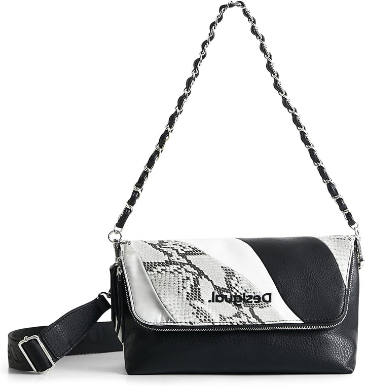 Desigual Women's Black Bag_Patch PSICO Snake VEN 2000