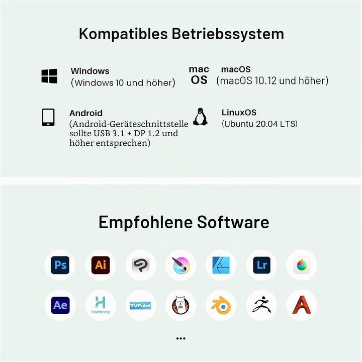 HUION Kamvas 13 Gen 3 SE Grafiktablett mit Display, 13,3" volllaminiertes Grafiktablett, Zeichentabl