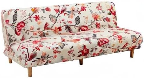 CHNSHOME Sofabezug ohne armlehnen Stretch Armlose sofaüberwurf Sofahusse Ohne Armlehne 3 sitzer Sofa