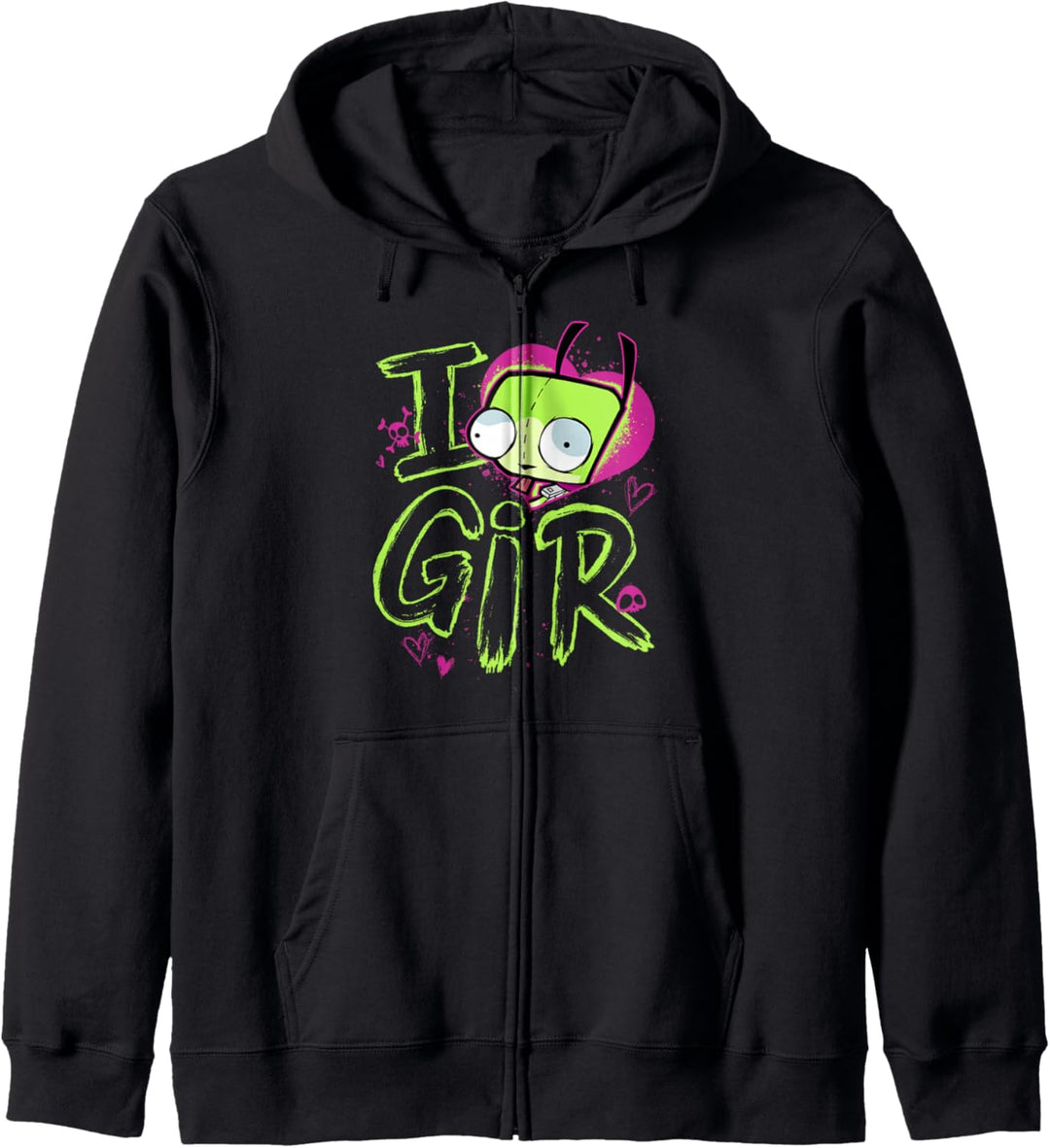 Invader Zim Valentine's Day I Love Gir Kapuzenjacke