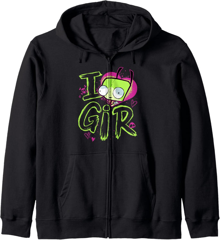 Invader Zim Valentine's Day I Love Gir Kapuzenjacke