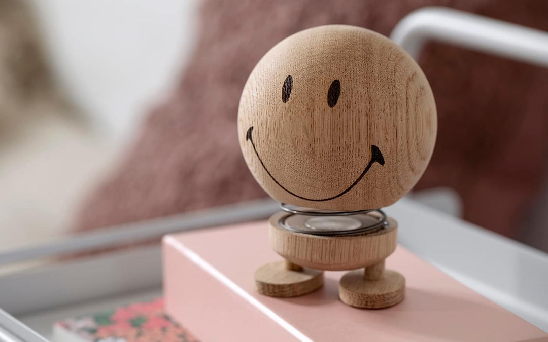 Hoptimist Smiley 7,4 x 8,3 x 9,5 cm M Raw Oak, M Raw Oak