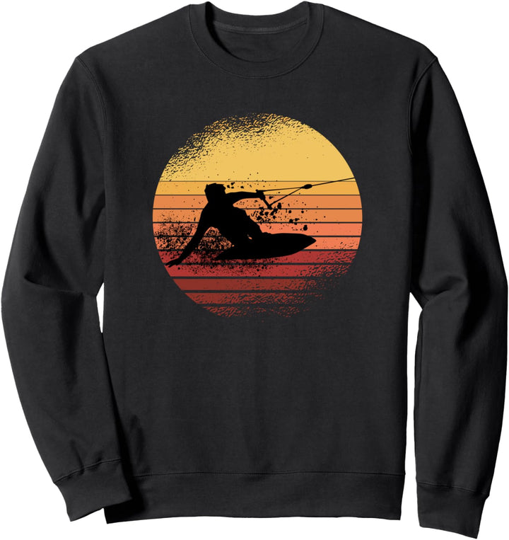 Wakeboard Sonnenuntergang Wakeboarden Wakeboarding Sweatshirt