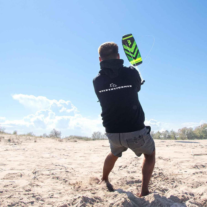 Wolkenstürmer® Paraflex Trainer 3-Leiner Lenkmatte 3.1 Neongrün - „Ready to Fly“ Kite Drachen inkl.