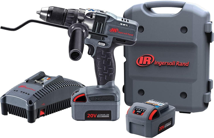 Ingersoll Rand Akku Bohrmaschine/Schrauber D5140-K22-EU, 1/2-Zoll 20V, 2x BL2022 Li-Ion-Akkus 5,0 Ah
