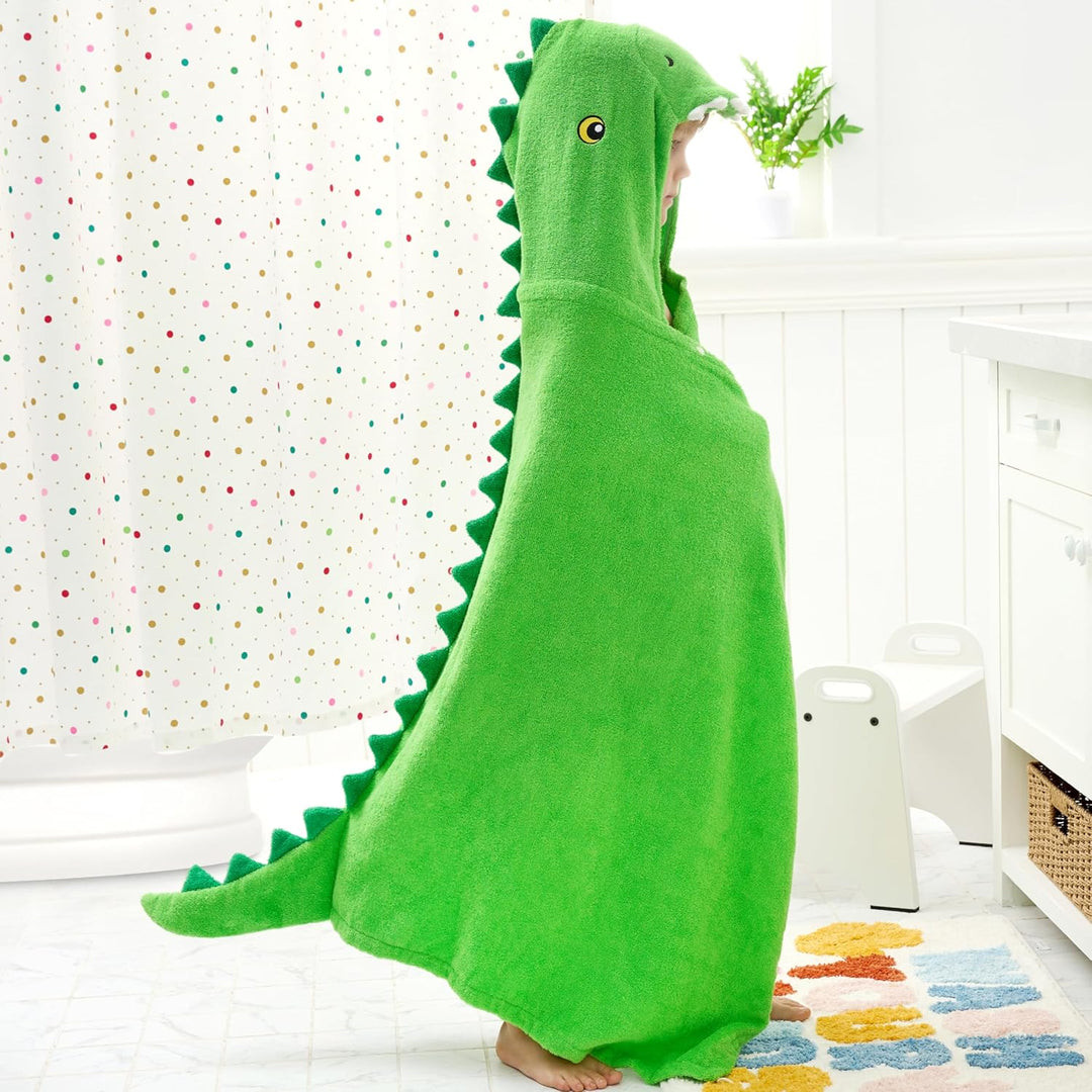 Joiedomi Dinosaur 127 x 77 cm Kapuzenhandtuch für Kinder - Weiches Baumwoll-Badetuch -für Kinder von