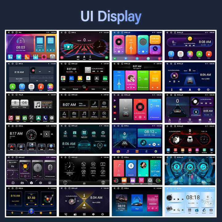 Hodozzy Autoradio Android Navi 9 Zoll 32GB Touchscreen Auto Stereo 2 Din mit GPS Navigation, WiFi, B