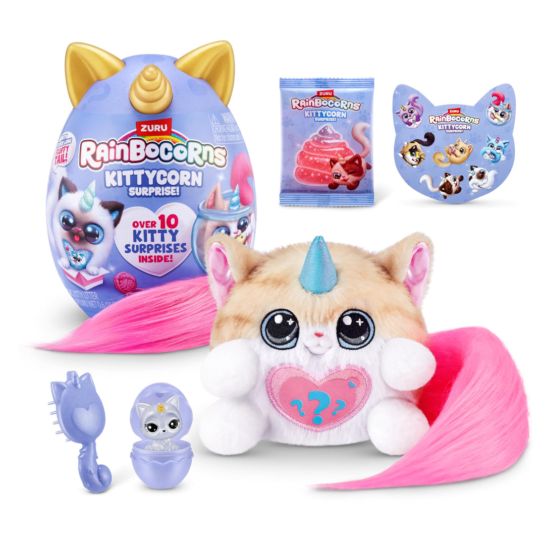 Rainbocorns Kittycorn Surprise Serie 3 (Astrid) von ZURU, Plüschtier, Plüschtier zum Sammeln, Überra