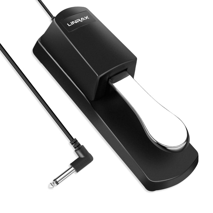 LP1 Keyboard Sustain Pedal, Universal Klavier Pedal mit Polaritätsschalter für E-Piano, E-Keyboard,