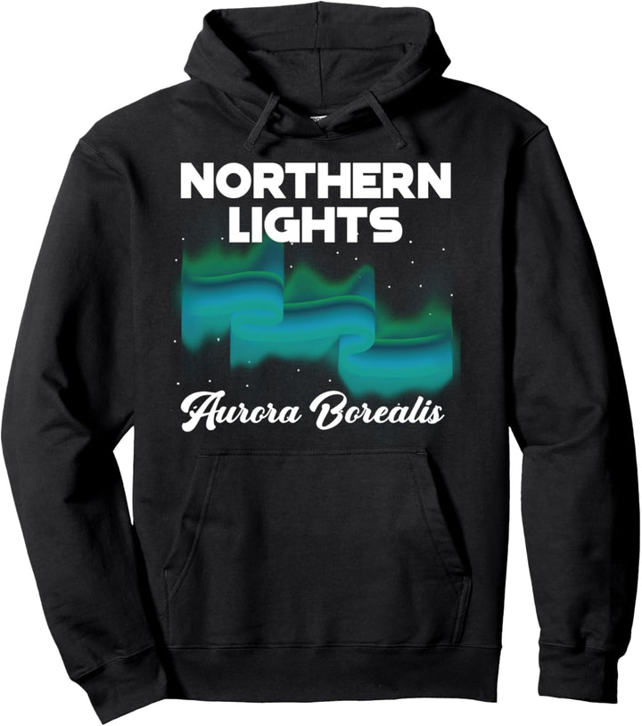 Polarlichter Aurora Borealis Skandinavien Pullover Hoodie