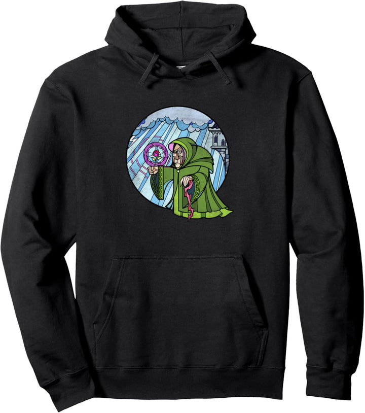 Disney Snow White Evil Queen As Hag Stained Glass Pullover Hoodie