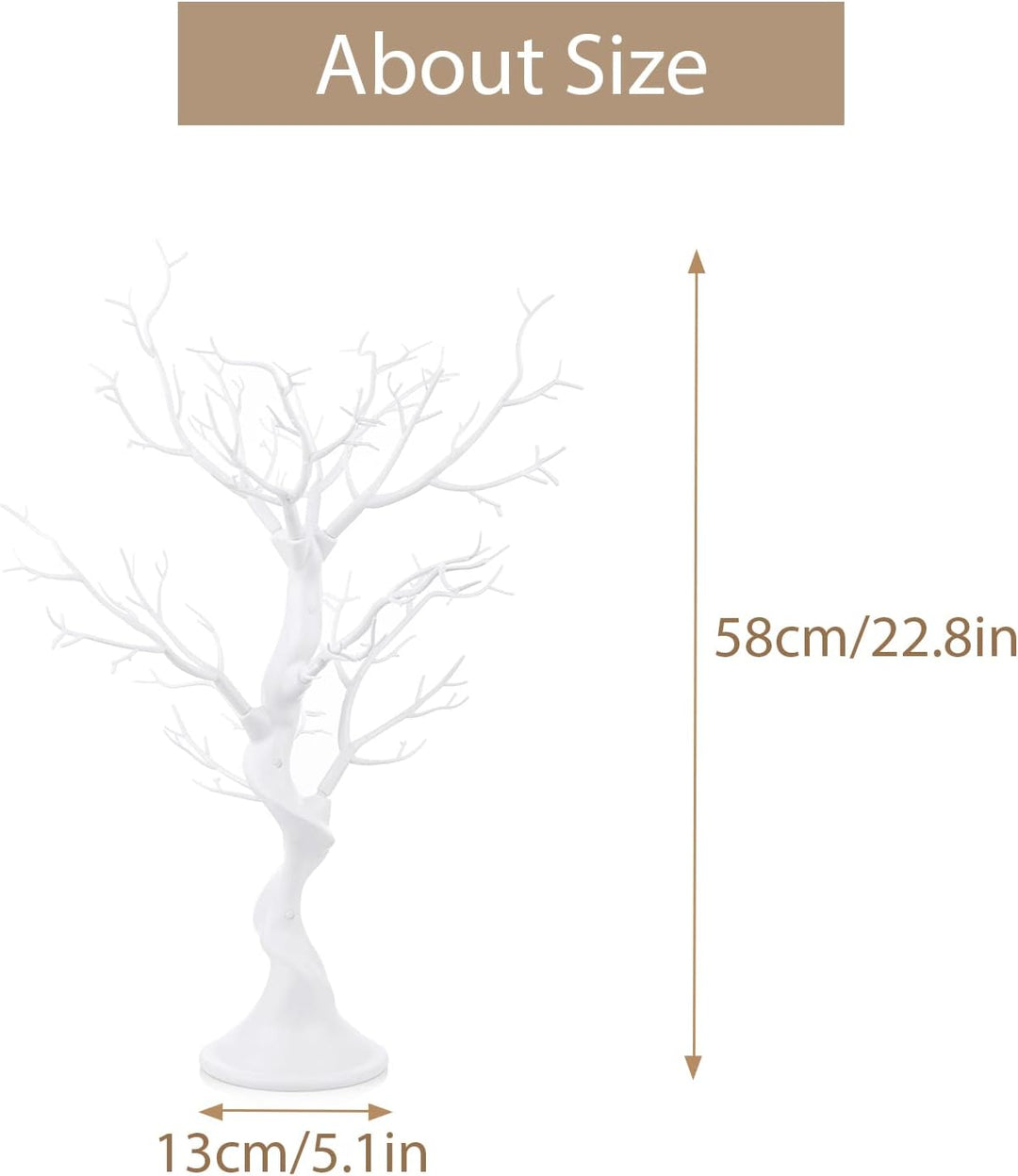 Sziqiqi Künstlicher Baum für Dekoration Hochzeit/Esstisch, abziehbarer Wunschbaum Hochzeit, Dekorati