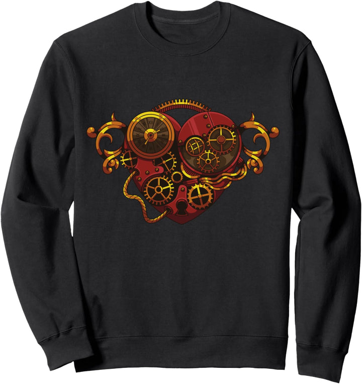 Steampunk Herz Steampunk Mittelalter Sweatshirt