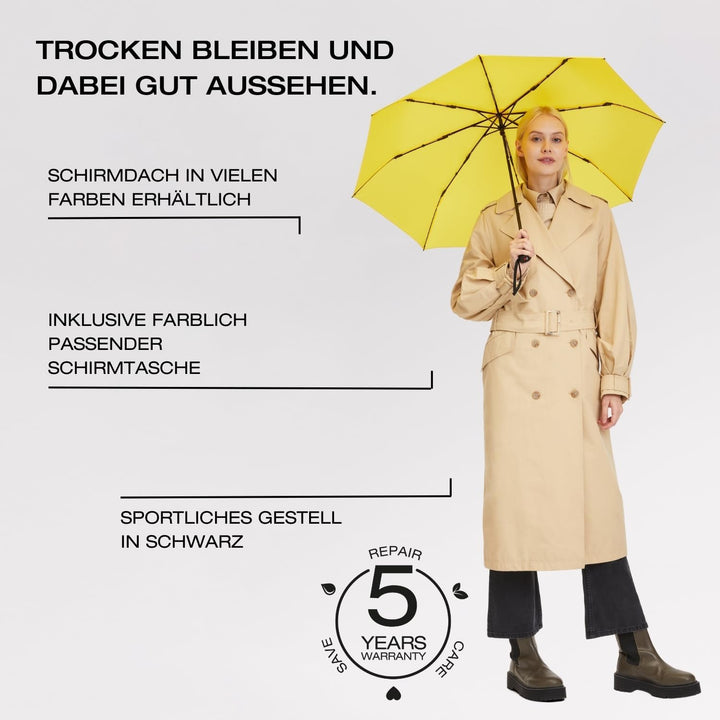 Knirps I.200 Taschenschirm Duomatic Automatik Regenschirm windstabil Sun, Sun