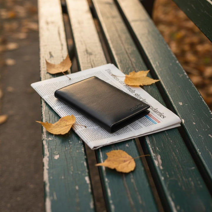 STILORD 'Arthur' Reisepasshülle Leder Reisezubehör Ausweismappe Echt Leder Reisedokumententasche Led