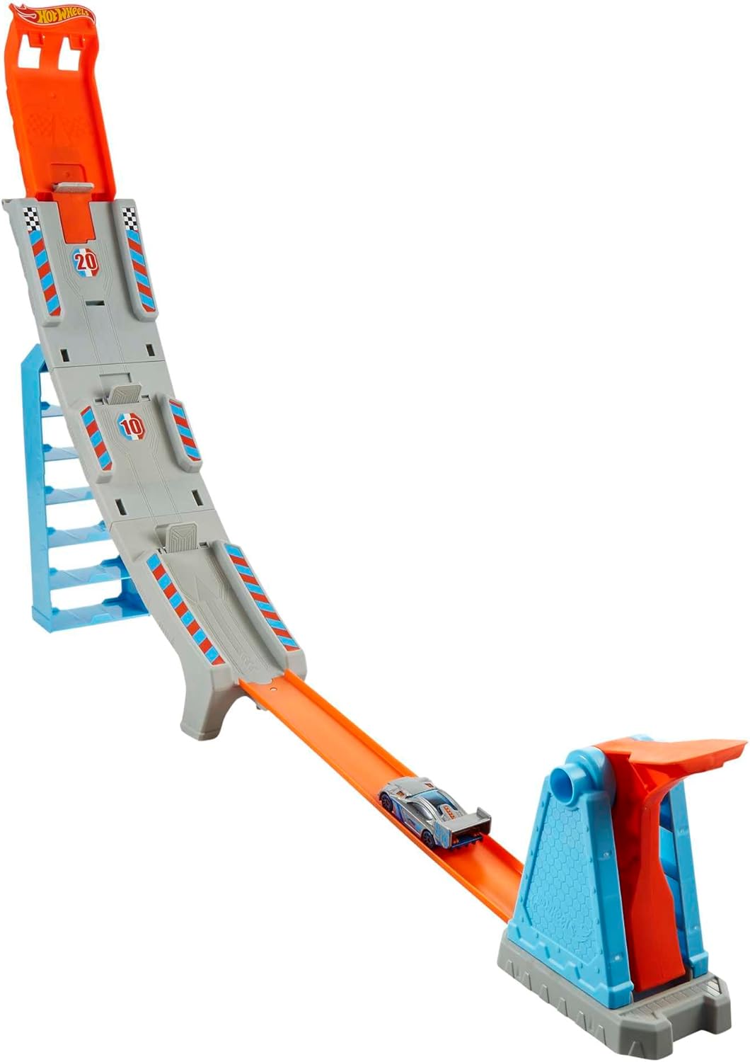 Hot Wheels GBF83 - Sortiment mit 3 Action-Sets für spannende Rennen, Wettkämpfe und zum Entwickeln v