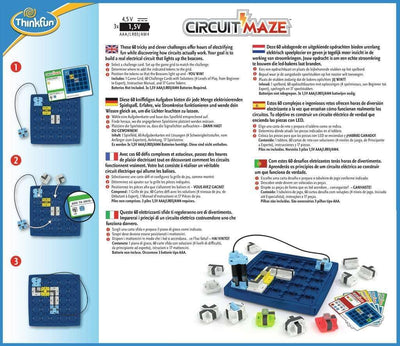 ThinkFun - 76341 Circuit Maze - das spannungsgeladene Logikspiel von ThinkFun für Jungen und Mädchen