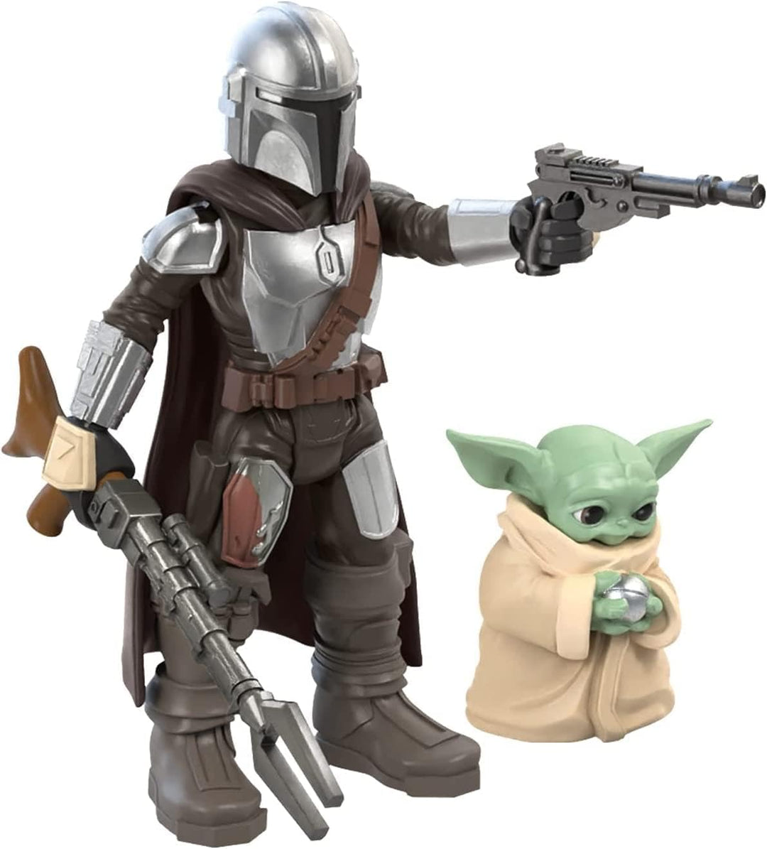 Star Wars Mission Fleet The Mandalorian The Child Razor Crest Duell im Outer Rim 6 cm grosse Figur u