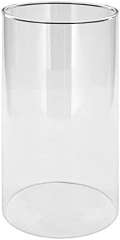 Glas Zylinder ohne Boden mundgeblasen Windlicht Ersatzzylinder Grablicht Durchmesser ca. 10,5 cm Län