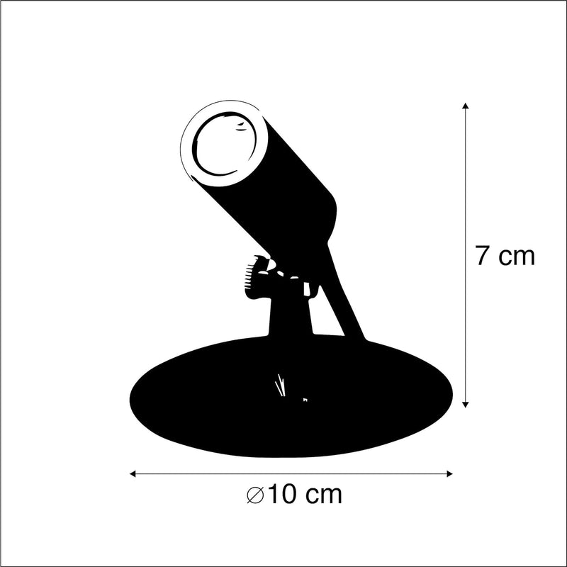 Qazqa - Modern Set mit 4-flammig Spotbalken Pin-Spots inkl. LED IP68 - Garly I Aussenbeleuchtung - A