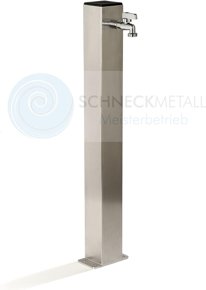 SchneckMetall Wasserzapfstelle Edelstahl Wassersäule Wasserverteiler 100cm WSQ8010