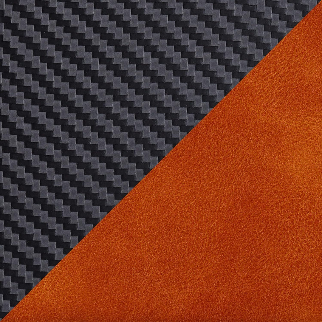 VISOUL iPhone 14 Plus Hülle, Handyhülle [100% Carbon Leder] [RFID Schutz] [Schützt vor Stoss] [Stand