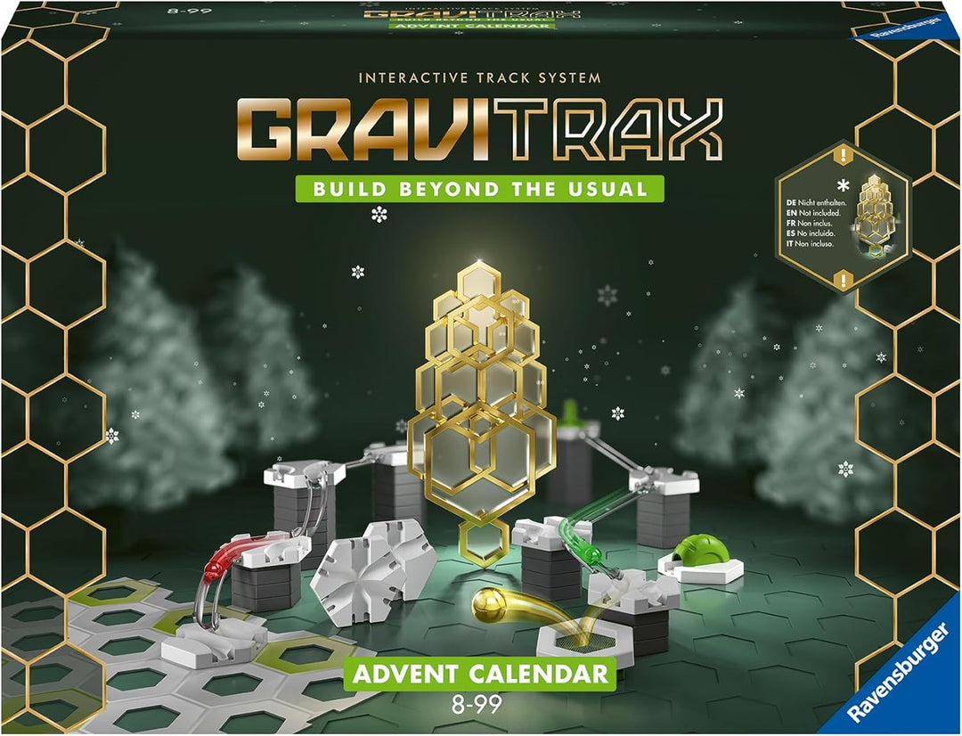 Ravensburger GraviTrax Adventskalender - Ideal für GraviTrax Anfänger und Fans, Konstruktionsspielze