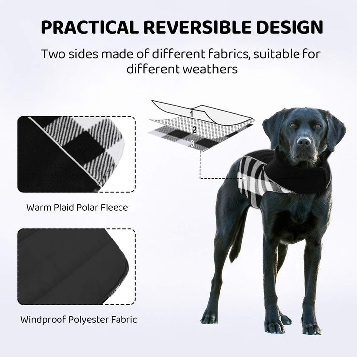 Warme Hundemantel Winter, Hundemantel mit Bauchschutz, Wintermantel für Hunde mit Reflektierend, Wen