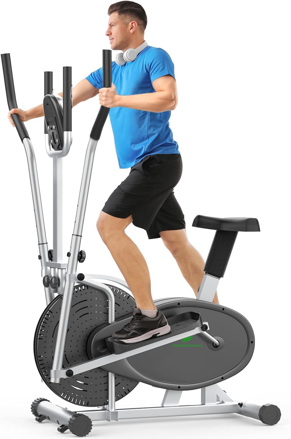 Crosstrainer für zuhause - Neezee 2 IN 1 Crosstrainer Heimtrainer mit Sitz Smart LCD-Monitor,verbess