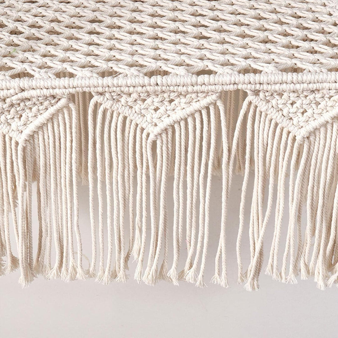 Boho Katzenfensterbett, Katzenstange für Hauskatzen mit Saugnapf, Katzen-Fensterbett mit gewebter Qu
