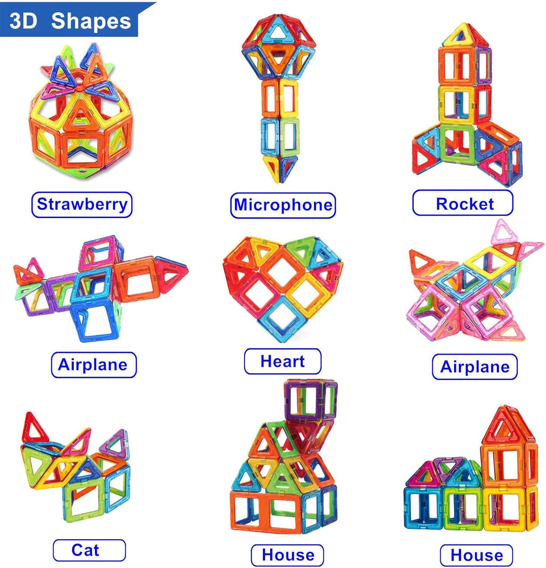 CONDIS Magnetische Bausteine 62 Teile, Magnetspielzeug Magneten Magnetbausteine Set Spielzeug Magnet