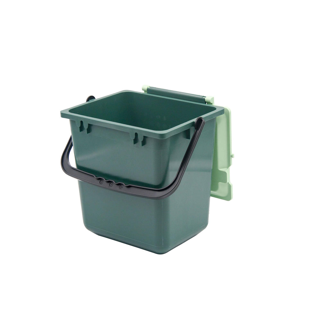 bioMat AirBox® Biomülleimer für die Küche, Tüten bis 10l, geschlossener Komposteimer mit perforierte