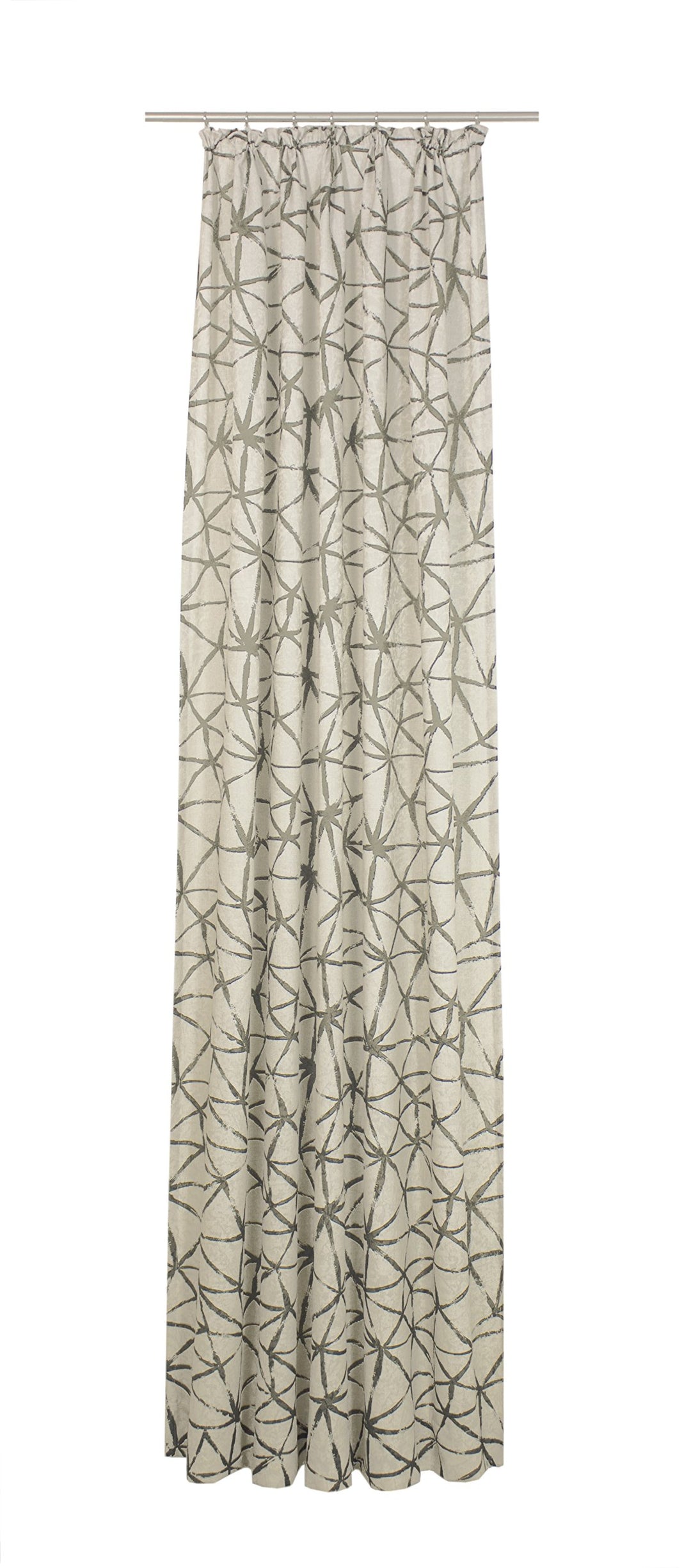 Wirth Fertigschal Lisburn mit Kräuselband, Polyester, Beige, 150 x 135 cm Beige 150 x 135 cm, Beige