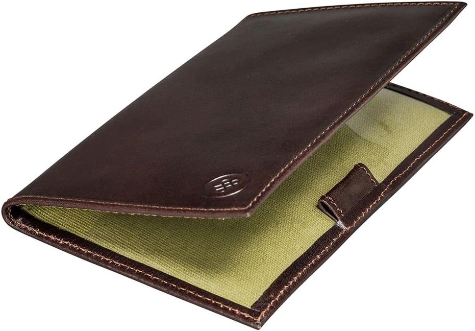 Maxwell Scott - Personalisierte Luxuriöses Golfkartenhalter aus Leder für Männer - Handgefertigt aus