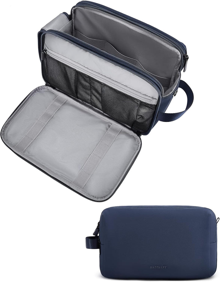 BAGSMART Kulturtasche für Herren,Travel Toiletry Organizer Dopp Kit Wasserabweisende Rasiertasche fü