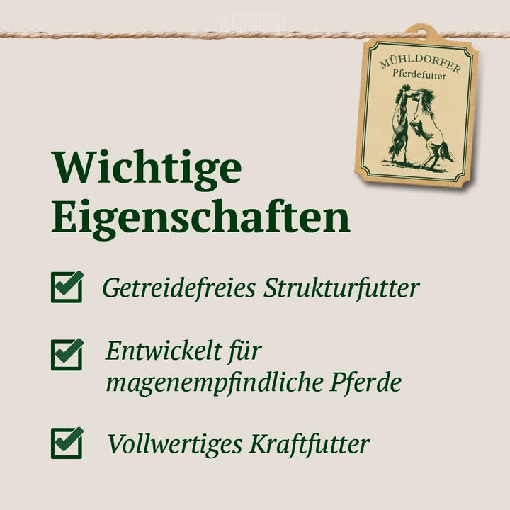Mühldorfer Mucovital Prebiotic - 20 kg - Entzündungsregulierend - Bei Magenerkrankungen - Ohne Getre