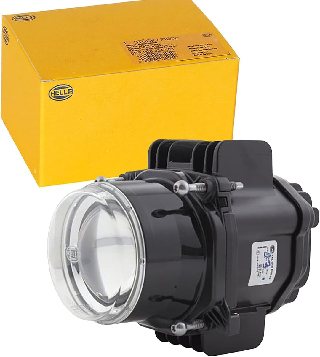 HELLA - LED/DE-Hauptscheinwerfer - 90mm Performance Bi-LED L70 - 12V - rund - Einbau - Stecker: AMP
