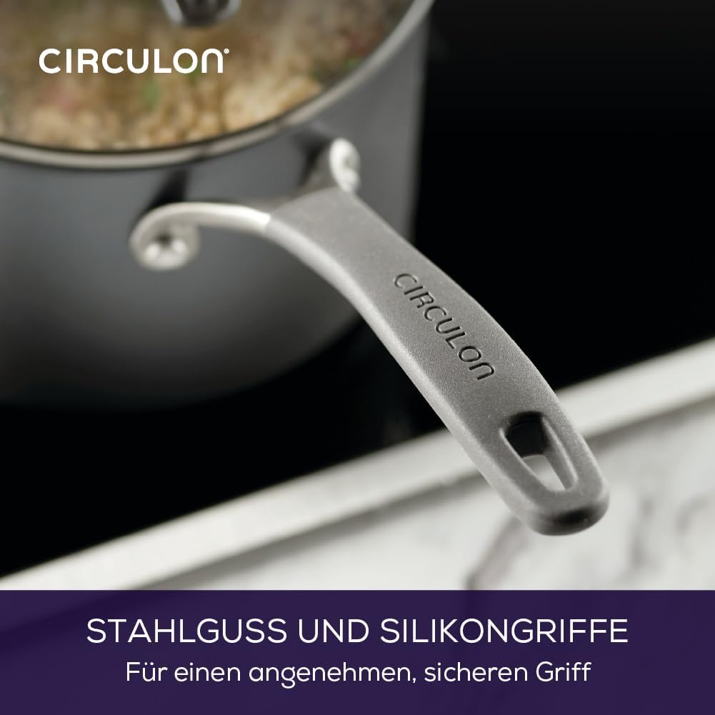 Circulon Scratch Defense Saucentopf-Set - Induktions-Saucenpfannen-Set mit Antihaftbeschichtung und