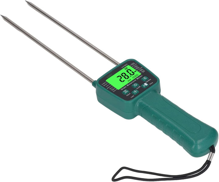Heu-Feuchtigkeitsmesser, Klares LCD-Display, Tragbarer Heu-Feuchtigkeitstester mit Sprachübertragung