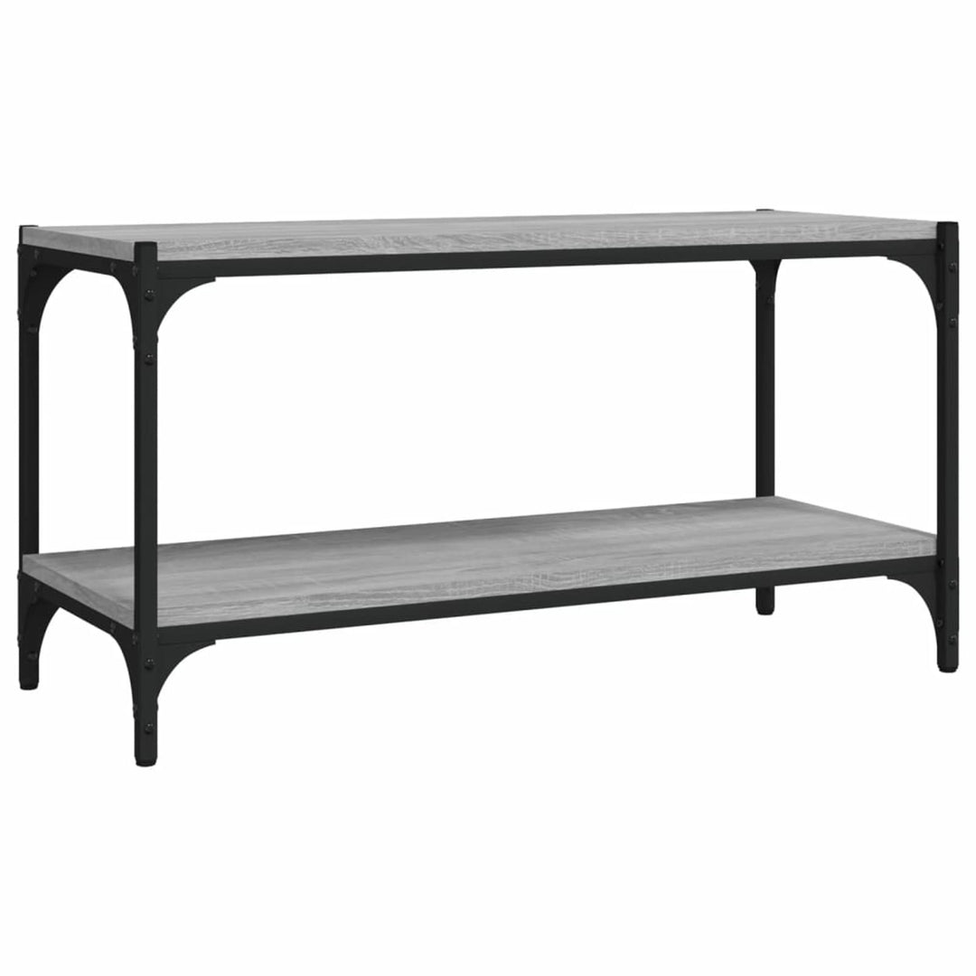 Tidyard TV-Schrank TV-Ständer Mit 2 Ablagen,Wohnzimmertisch Schuhregal TV Tisch Fernsehtisch TV-Möbe