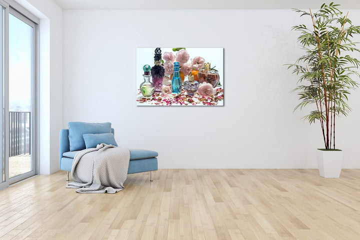 deyoli exotische Parfüms Format: 80x60 als Leinwandbild, Motiv fertig gerahmt auf Echtholzrahmen, Ho