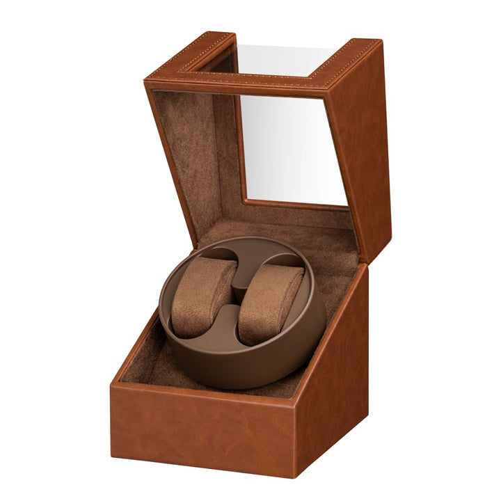 Automatische Uhrenbeweger Box,luxuriöser Uhrenbeweger,Uhrengehäuse mit leisem Mabuchi Motor,Batterie