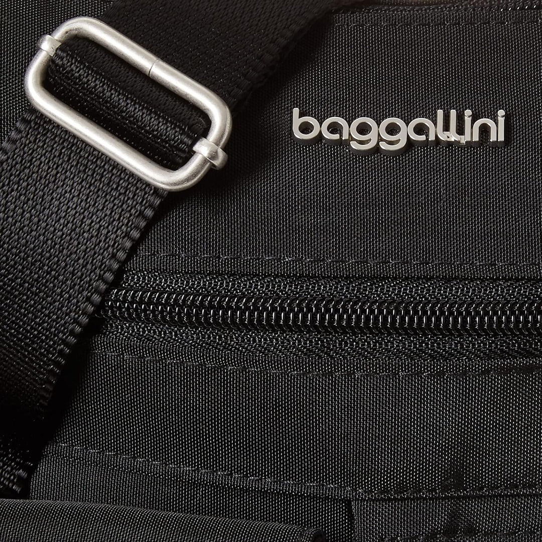 Baggallini Damen Modern Everywhere Slim Crossbody Schwarz, Schwarz