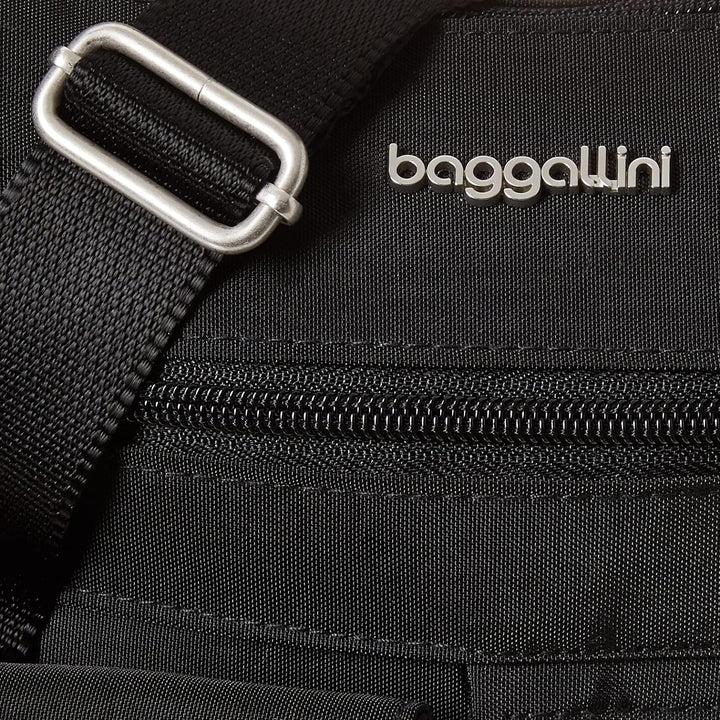 Baggallini Damen Modern Everywhere Slim Crossbody Schwarz, Schwarz