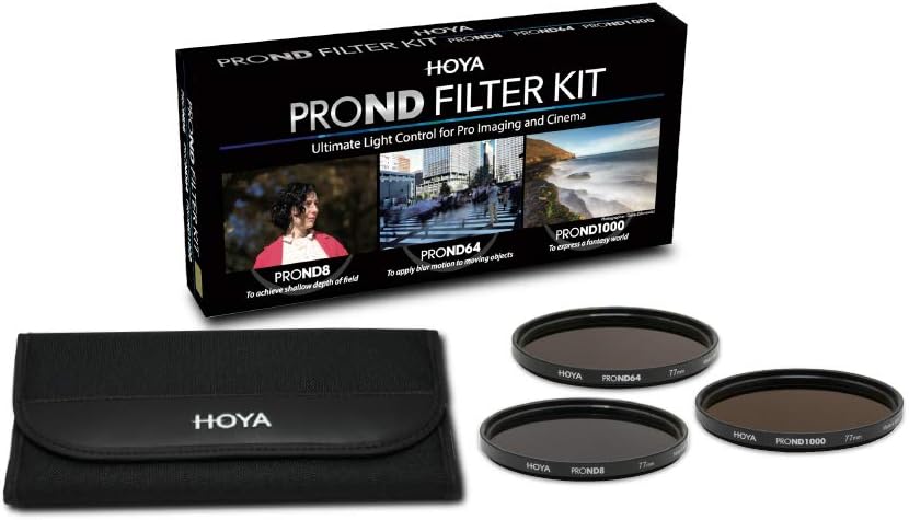 Hoya PRO ND KIT (8/64/1000) 58mm, Praktisches Set mit 3 verschiedenen Hoya PRP ND Filter zur Lichtre