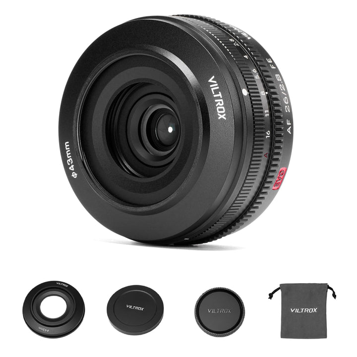 VILTROX AF 26mm F2.8 EVO FE Vollformat Pancake Objektiv für Sony E