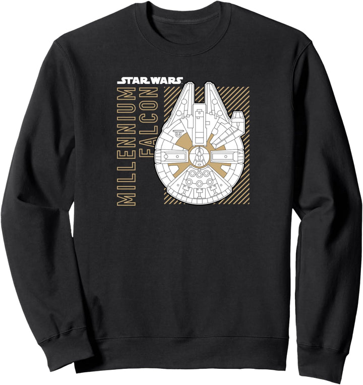 Star Wars Millennium Falcon Diagonal Lines Sweatshirt